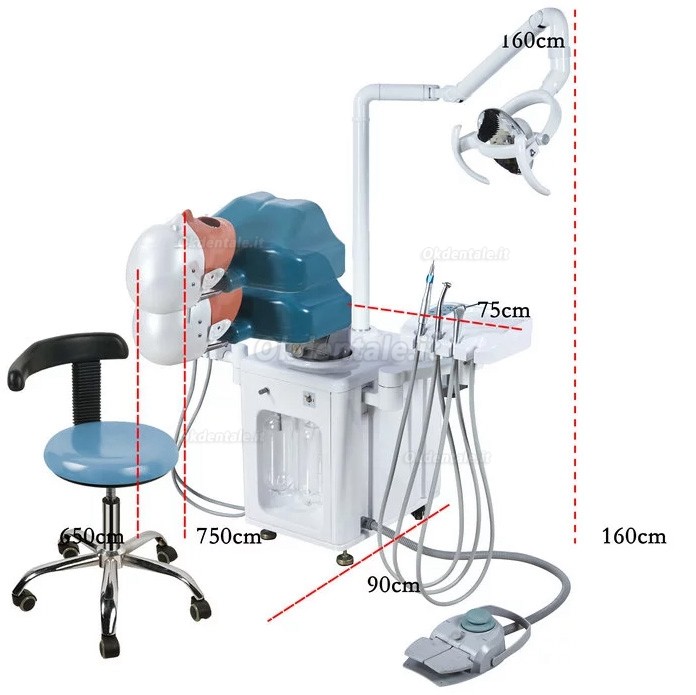 Jingle JG-A2 Unità di simulazione dentale simulatore didattico per odontoiatriche